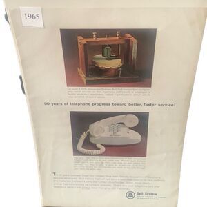 Vintage 1965 Bell System American Telephone & Telegraph Ad Advertisement